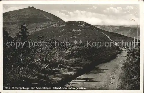 Riesengebirge Schneekoppe Ostansicht Kat. Tschechische Republik