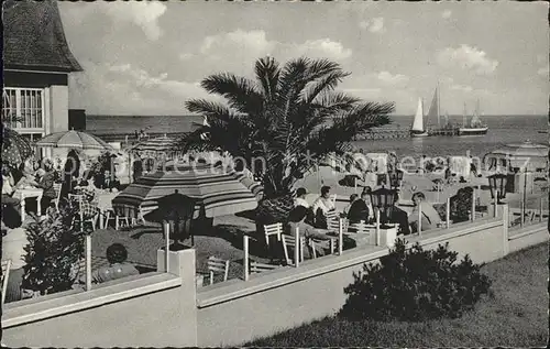 Groemitz Ostseebad Strandhalle Palmenterrasse Kat. Groemitz