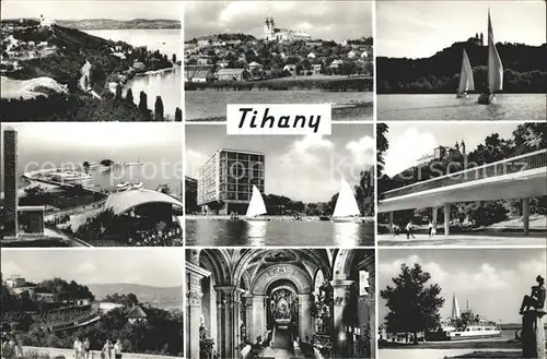 Tihany am Balaton Segeln Kirche Hafen Kat. Ungarn