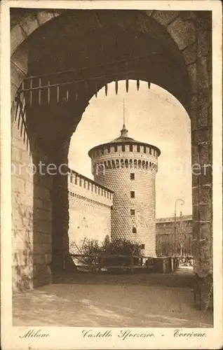 Milano Castello Sforzesoo Torrione Kat. Italien