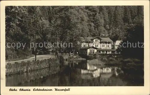 Lichtenhain Sebnitz Lichtenhainer Wasserfall Kat. Sebnitz