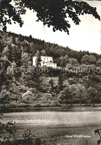 Herzhausen Edersee Muettergenesungsheim Haus Waldfrieden  Kat. Edertal