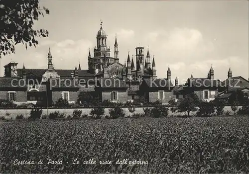 Certosa Di Pavia Celle viste dall esterno Kat. Italien