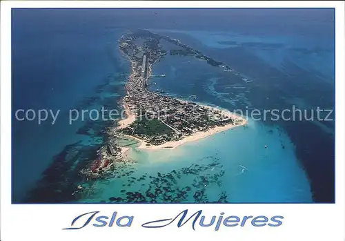 Mexiko Isla Mujeres Fliegeraufnahme Kat. Mexiko