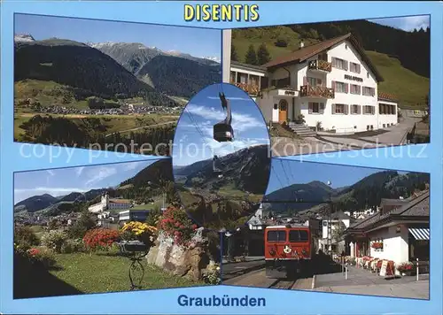 Disentis GR Bahnhof Seilbahn  Kat. Disentis