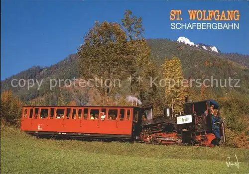 St Wolfgang Wolfgangsee Dampfzahnradbahn Schafberg  Kat. St. Wolfgang im Salzkammergut