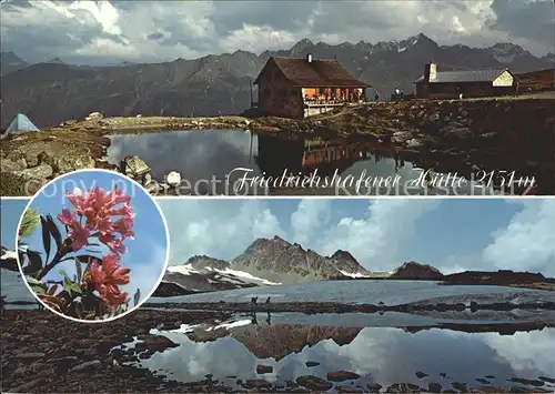 Friedrichshafener  Huette Berglerkopfgruppe Bergsee Ferwallfernerkar Muttenjoch Schrottenkopf  Kat. Oesterreich