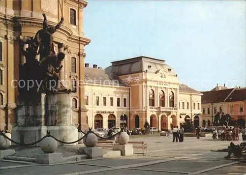 Eger Erlau Rathaus Dobo Istvans Denkmal  Kat. Eger