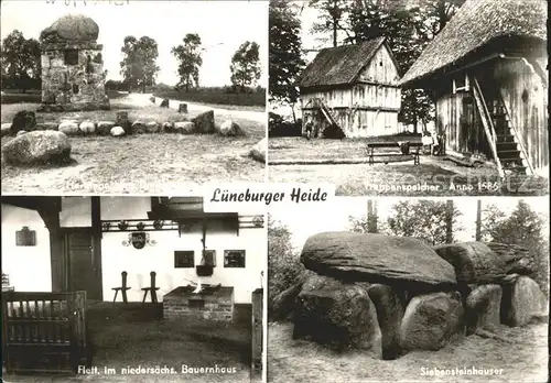 Lueneburger Heide Treppenspeicher Siebensteinhaeuser Flett Bauernhaus Kat. Walsrode