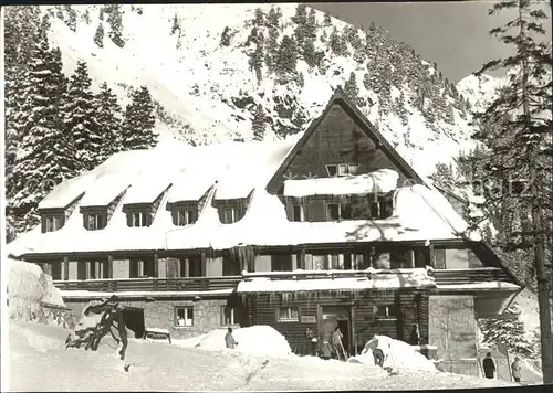 Hohe Tatra Bergbaude Kapitaen Moravka Kat. Slowakische Republik