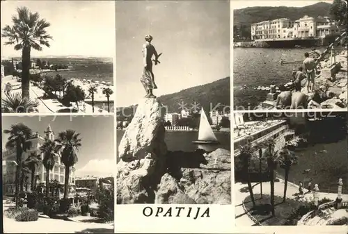 Opatija Istrien Stranpartie  Kat. Hrvatska