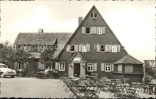 Altenberg Erzgebirge Restaurant Altes Raupennest Kat. Geising