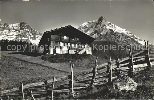 Adelboden Bauernhaus mit Grosslohner Kat. Adelboden