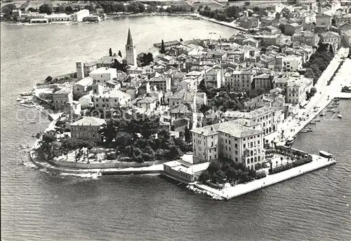 Porec Fliegeraufnahme Altstadt Kat. Kroatien