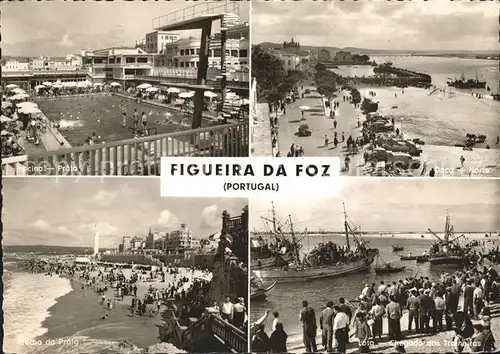 Figueira da Foz Hafen Strand Kat. Portugal