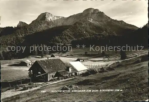 Schafberg Salzkammergut Jausenstation Eisenauer Alm Kat. St Wolfgang am Wolfgangsee