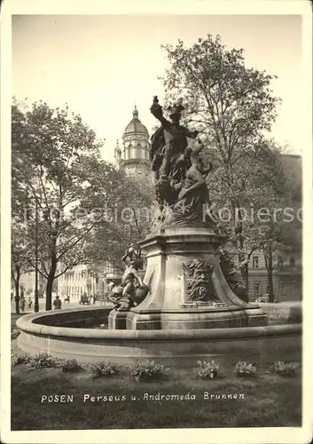 Posen Poznan Perseus Brunnen / Poznan /