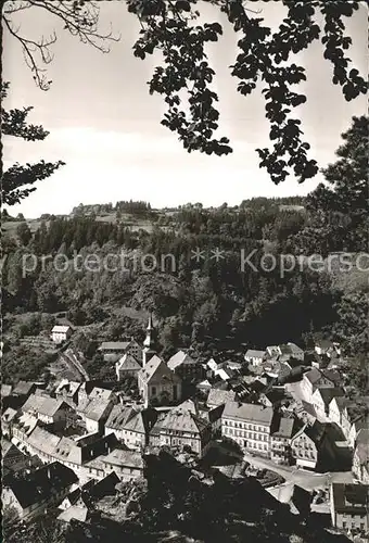 Bad Berneck Blick vom Sonnentempel Kat. Bad Berneck Fichtelgebirge