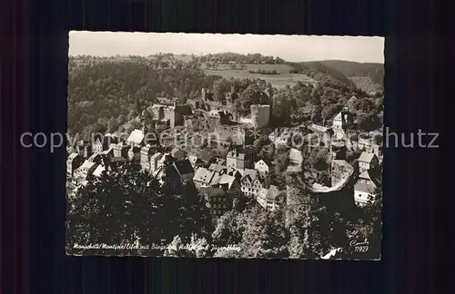 Monschau Montjoie Burgruine Haller und Jugendburg Kat. Monschau