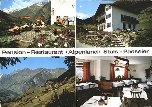 Passeier Passeyer Pension Restaurant Alpenland Kat. Suedtirol