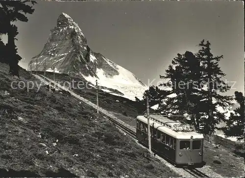 Gornergratbahn Schnelltreibwagen Matterhorn Zermatt Kat. Gornergrat