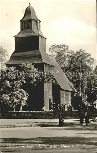 Skansen Stockholm Seglora kyrka Vaestergoetland Kat. Stockholm