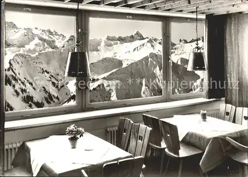 Mittelberg Kleinwalsertal Walmendingerhornbahn Bergrestaurant Gaststube Kat. Oesterreich