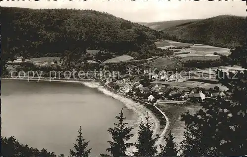 Herzhausen Edersee Panorama Kat. Edertal