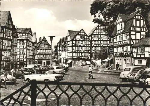 Homberg Ohm Marktplatz Fachwerkhaeuser / Homberg (Ohm) /Vogelsbergkreis LKR