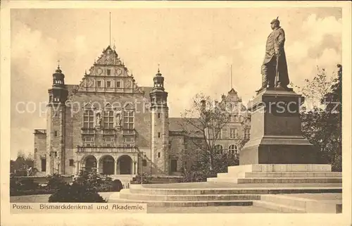 Posen Poznan Bismarckdenkmal und Akademie / Poznan /