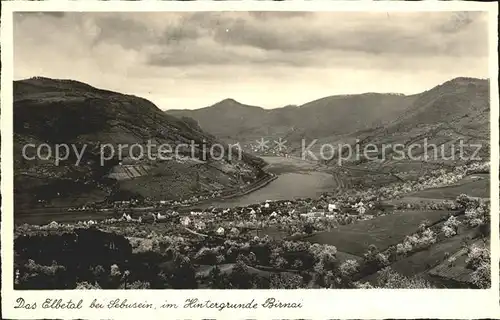 Sebusein Panorama Elbetal im Hintergrund Birnai