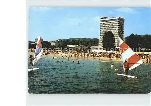 Slatni Pjassyzi Badestrand Hotel International Windsurfing / Varna Bulgarien /