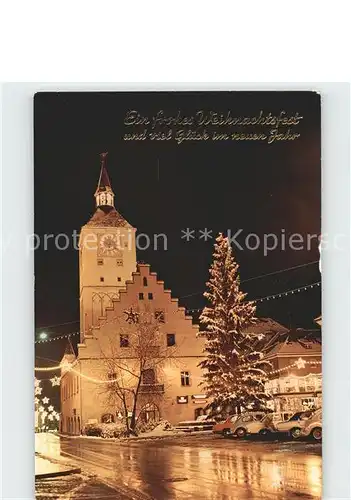Deggendorf Donau Kirche Weihnachtskarte Neujahrskarte