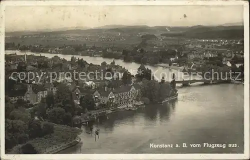 Konstanz Bodensee Fliegeraufnahme Kat. Konstanz