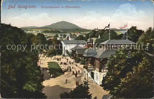 Bad Salzbrunn Kurpromenade mit Elisenhalle Kat. Polen