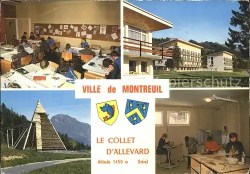 Montreuil sur Mer Collet d Allevard Ville de Montreuil Salle de classe Poterie Portique d escalade Kat. Montreuil Pas de Calais