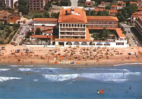Comarruga Hotel Europe Strand Fliegeraufnahme Kat. Tarragona Costa Dorada