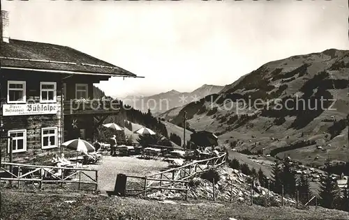 Mittelberg Kleinwalsertal Alpengaststaette Buehlalpe Kat. Oesterreich