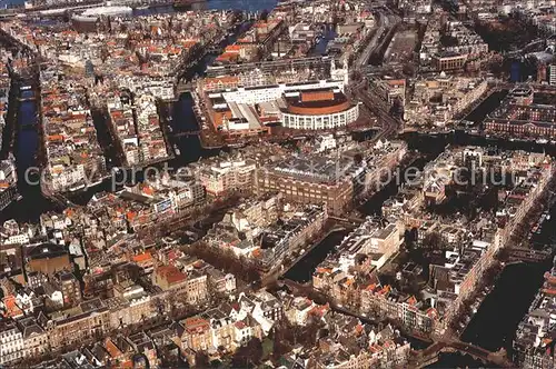 Amsterdam Niederlande Centrum Fliegeraufnahme Kat. Amsterdam