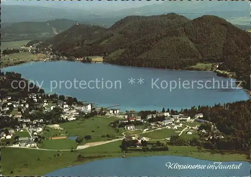 Klopeinersee im Jauntal Fliegeraufnahme Kat. Oesterreich