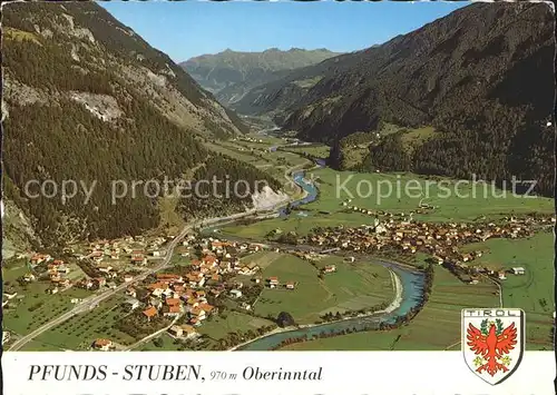 Stuben Pfunds im Oberinntal Fliegeraufnahme / Pfunds /Tiroler Oberland