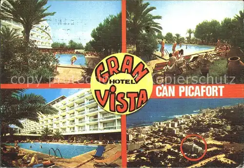 Can Picafort Mallorca Hotel Gran Vista Swimmingpool Kat. Spanien