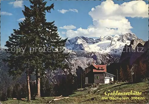 Gablonzerhaus mit Dachstein / Gosau Salzkammergut /Traunviertel