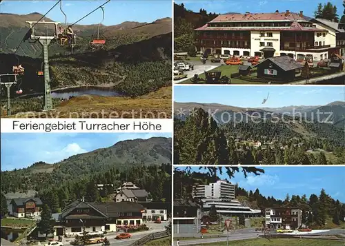 Turracher Hoehe Doppelsesselliift Hotel Hochschober Panorama Teilansichten / Gurk /Unterkaernten