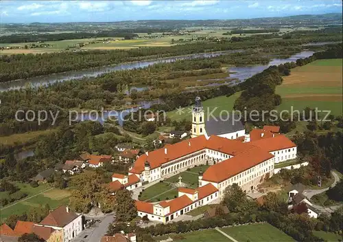 Reichersberg Inn Augustiner Chorherrenstift Fliegeraufnahme / Reichersberg /Innviertel