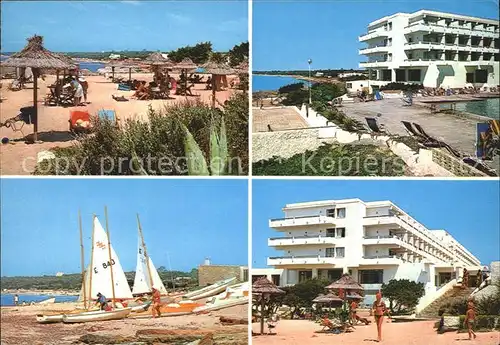 Formentera Hotel Formentera Playa de Mitjorn Strand Segelboot Kat. Spanien