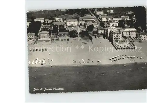 Lido di Jesolo Fliegeraufnahme Strand  Kat. Italien