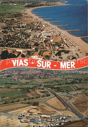 Vias Fliegeraufnahme / Vias /Arrond. de Beziers