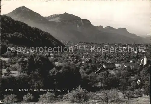 Dornbirn Vorarlberg mit Staufenspitze  Kat. Dornbirn