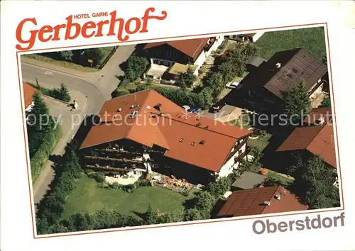 Oberstdorf Hotel Gergerhof Fliegeraufnahme Kat. Oberstdorf